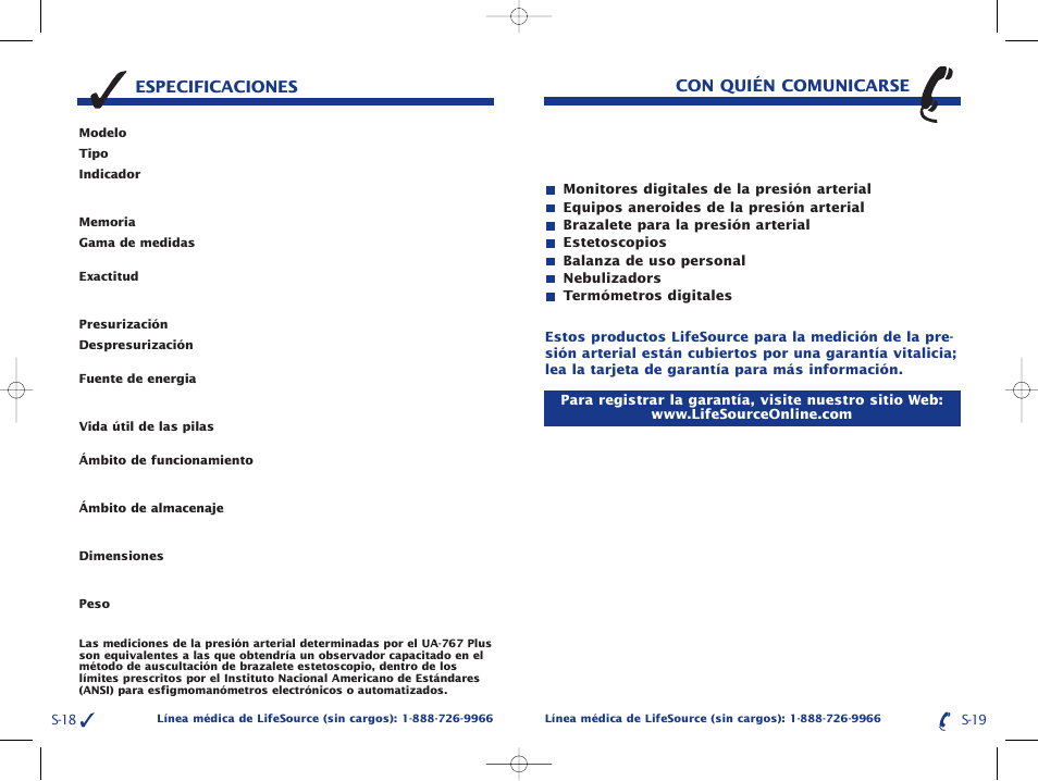 A&D Life Source Blood Pressure Monitor UA-767 Plus User Manual | Page 38 / 43