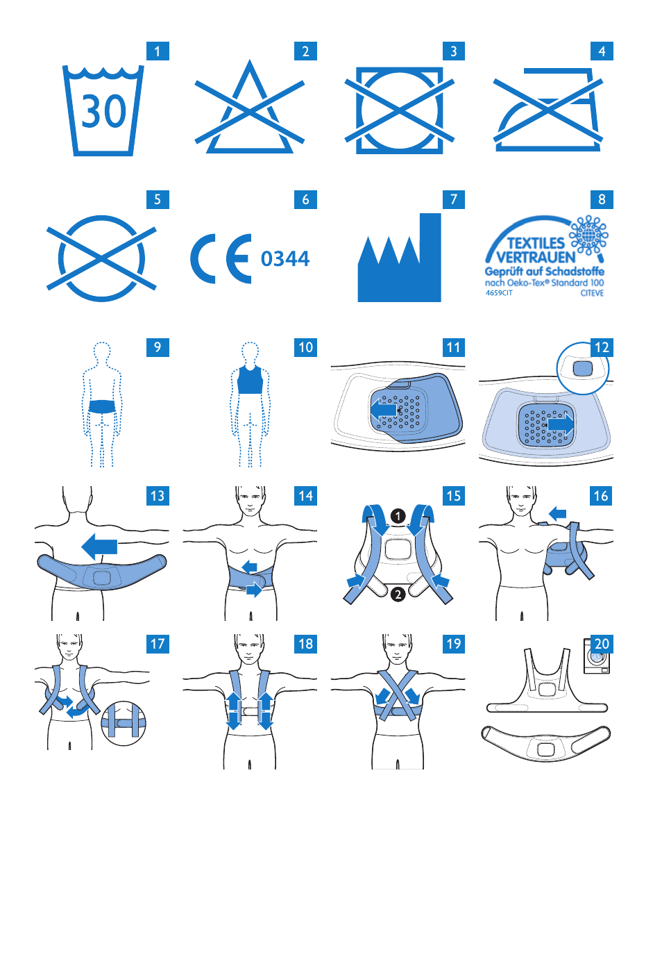 Philips BlueTouch-Rückenband unterer Rücken L-XL User Manual | Page 3 / 30