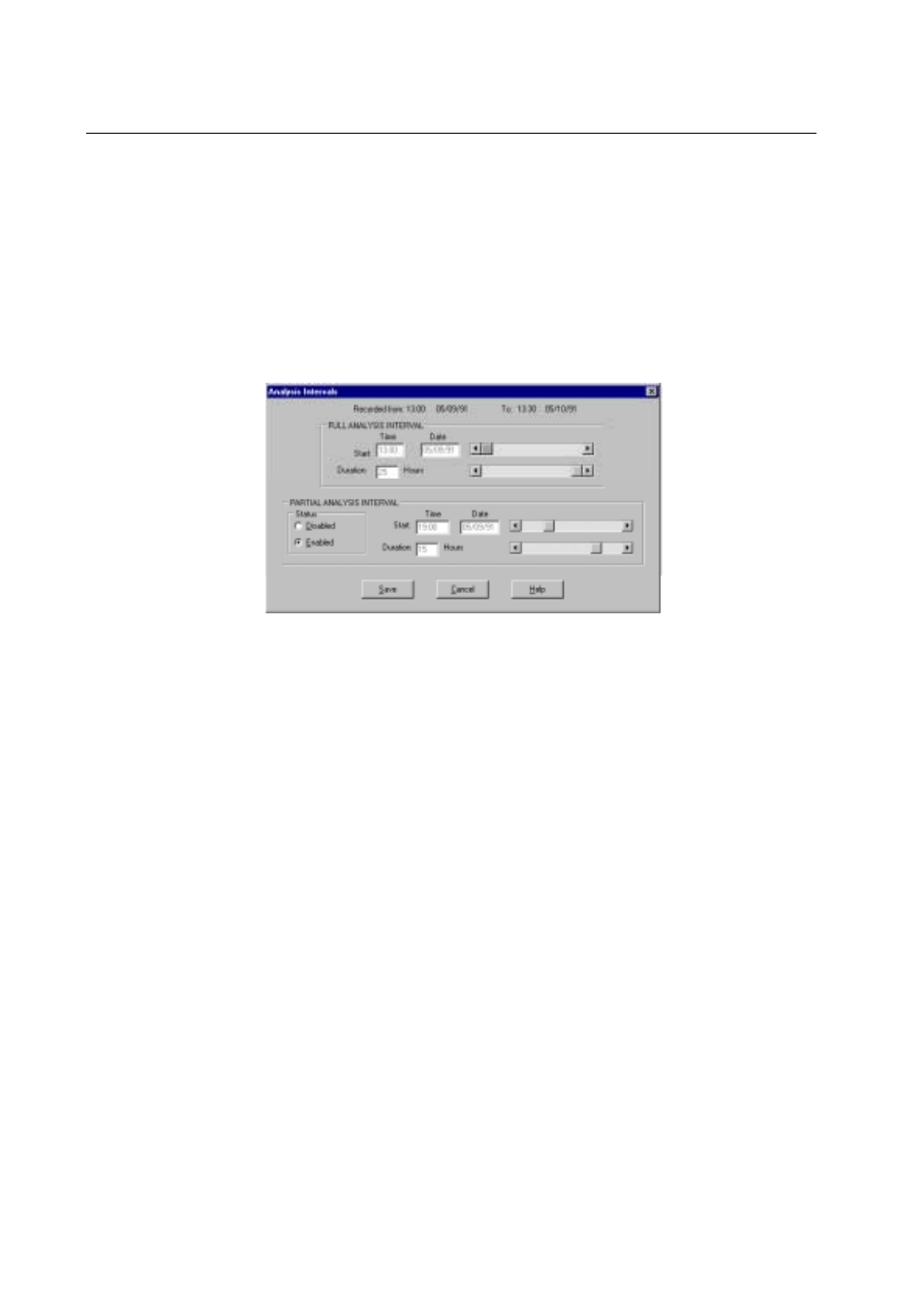 Toolbar, Analysis intervals, 4 toolbar | 4-1 analysis intervals | A&D TM-2430-13 User Manual | Page 11 / 69