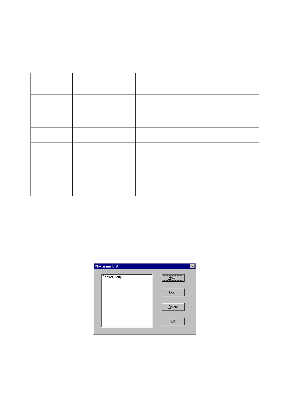 Options menu, Report formats, Physician list | 9 options menu, 9-1 report formats, 9-2 physician list | A&D TM-2430-13 User Manual | Page 45 / 69