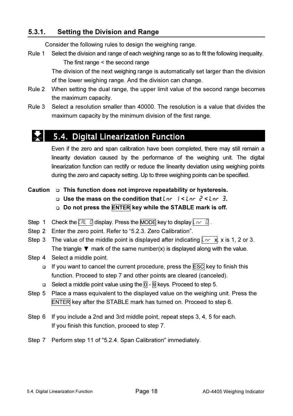 A&D Weighing Indicator AD-4405 User Manual | Page 20 / 80