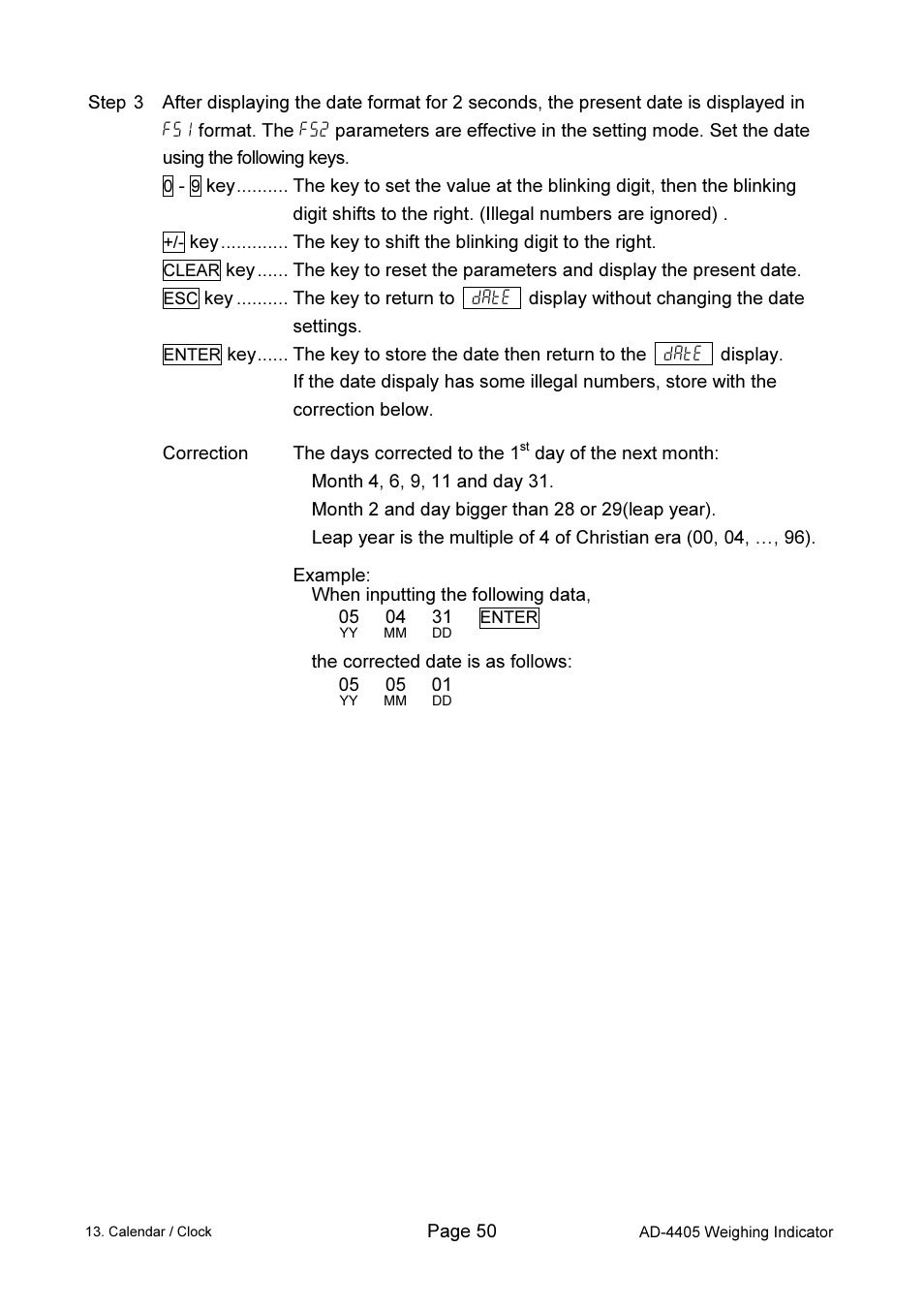 A&D Weighing Indicator AD-4405 User Manual | Page 52 / 80