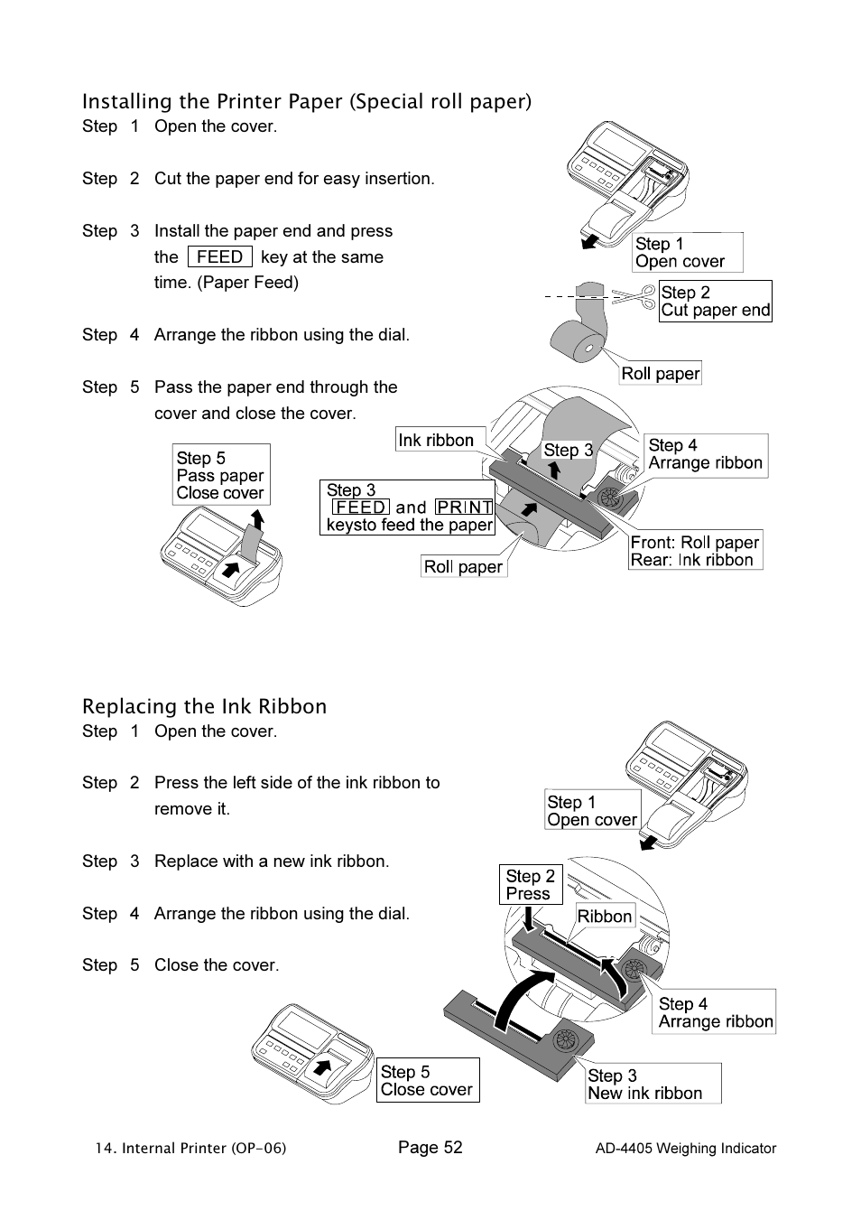 A&D Weighing Indicator AD-4405 User Manual | Page 54 / 80