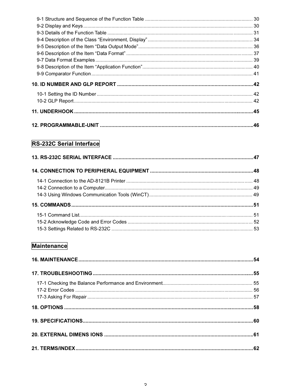 A&D FX-i SERIES User Manual | Page 4 / 72