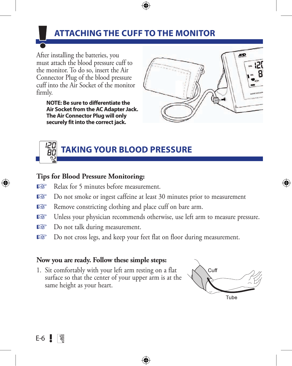 A&D Wireless Automatic Blood Pressure Monitor UA-851ANT User Manual | Page 10 / 69