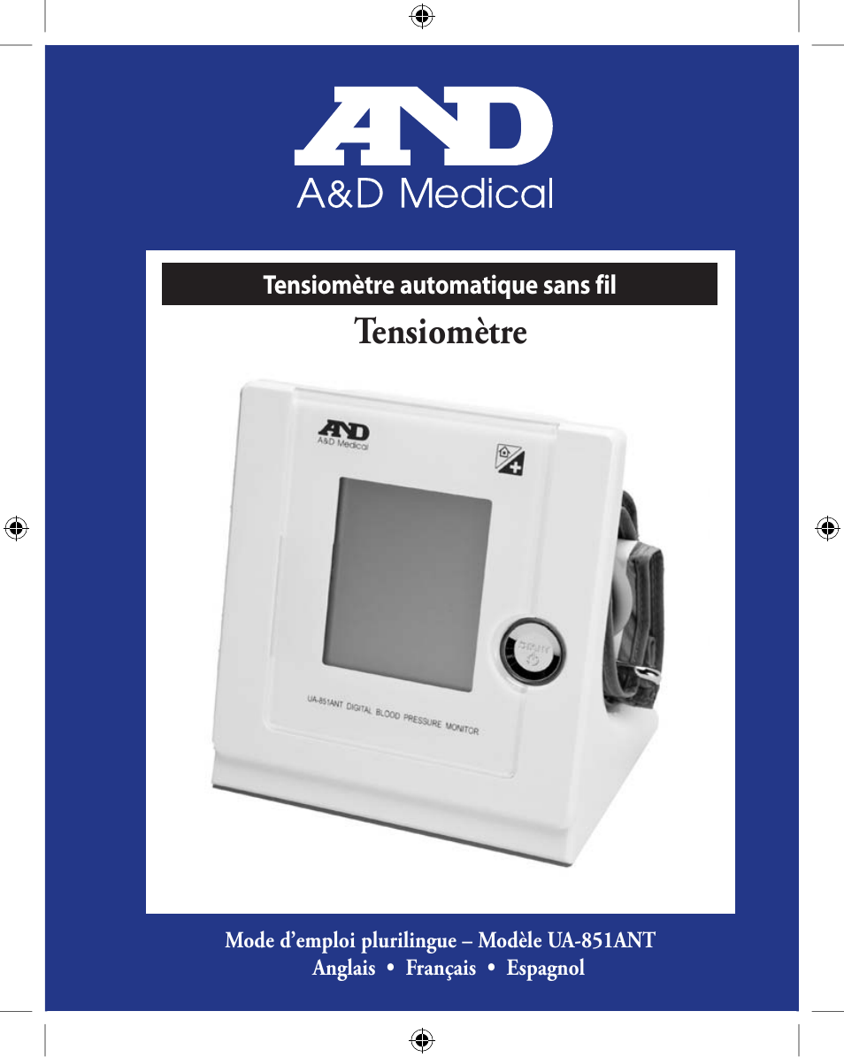 Tensiomètre | A&D Wireless Automatic Blood Pressure Monitor UA-851ANT User Manual | Page 24 / 69