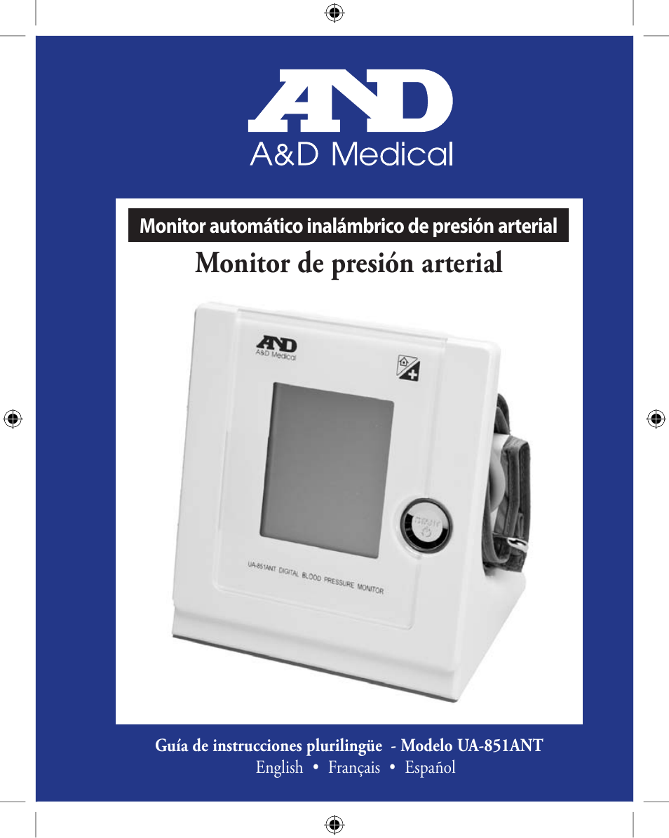 Monitor de presión arterial | A&D Wireless Automatic Blood Pressure Monitor UA-851ANT User Manual | Page 46 / 69