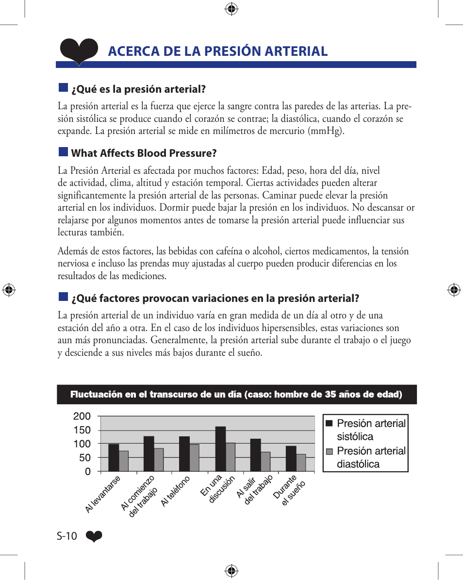 Acerca de la presión arterial | A&D Wireless Automatic Blood Pressure Monitor UA-851ANT User Manual | Page 60 / 69