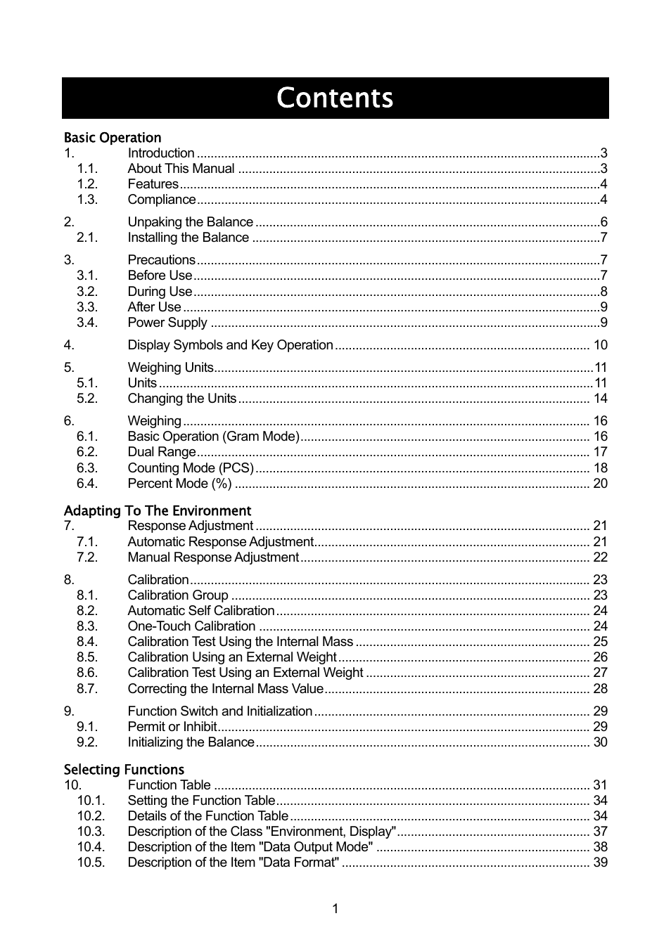 A&D A & D Analytical Balance GH-120/GH-200/GH-300/GH-202/GH-252 User Manual | Page 3 / 86