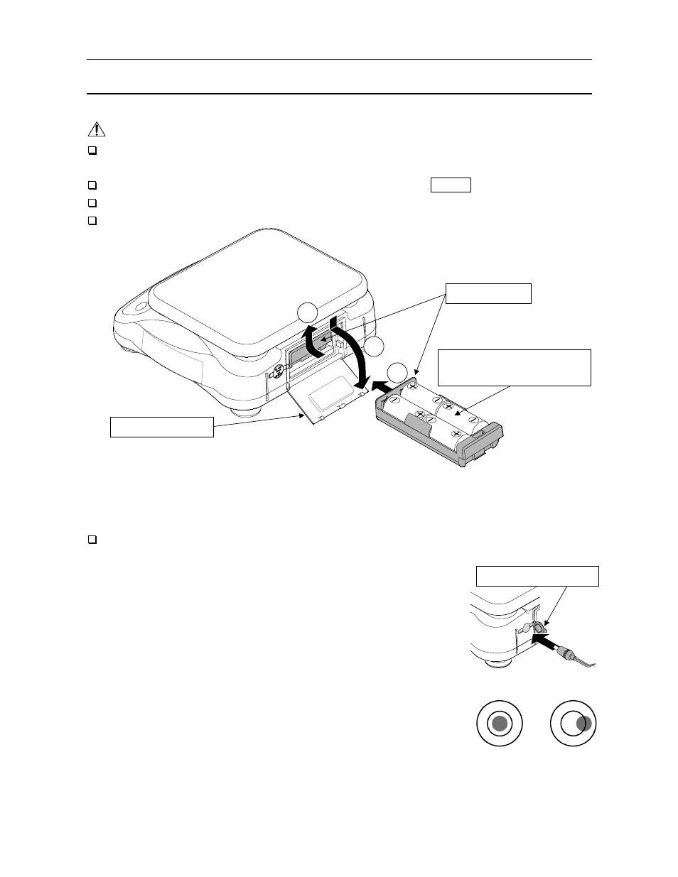 Preparation, Installing batteries, Connecting an ac adapter (optional) | Setting up the scale | A&D A & D Digital Scale SH-1000H/SJ-2000H/SJ-5000H/SJ-12KH User Manual | Page 4 / 8