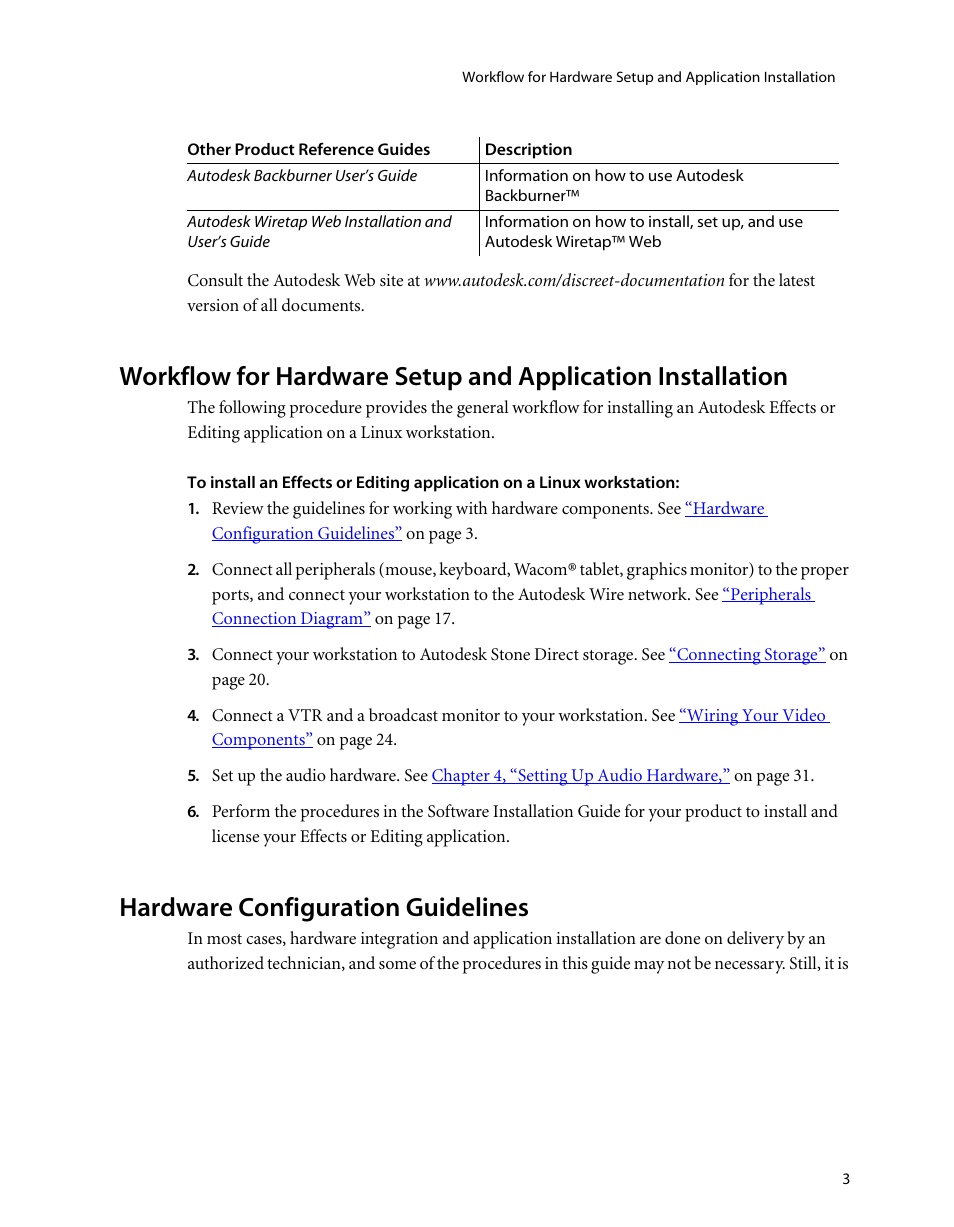 Hardware configuration guidelines | Autodesk HP Workstation xw9400 User Manual | Page 9 / 44