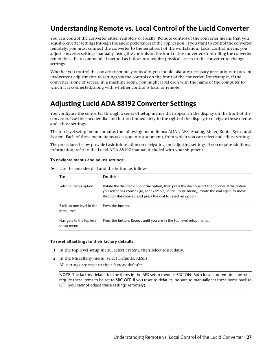 Adjusting lucid ada 88192 converter settings | Autodesk Z800 User Manual | Page 31 / 52