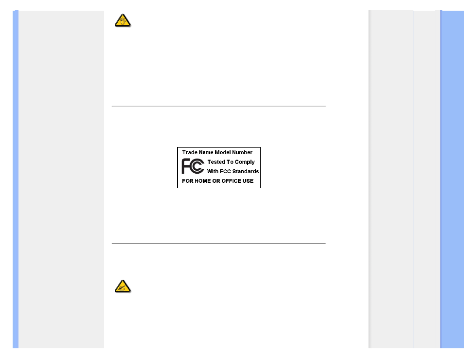 Commission federale de la, Communication (fcc declaration) | Philips LCD-Monitor m. SmartTouch HDMI Audio User Manual | Page 15 / 78
