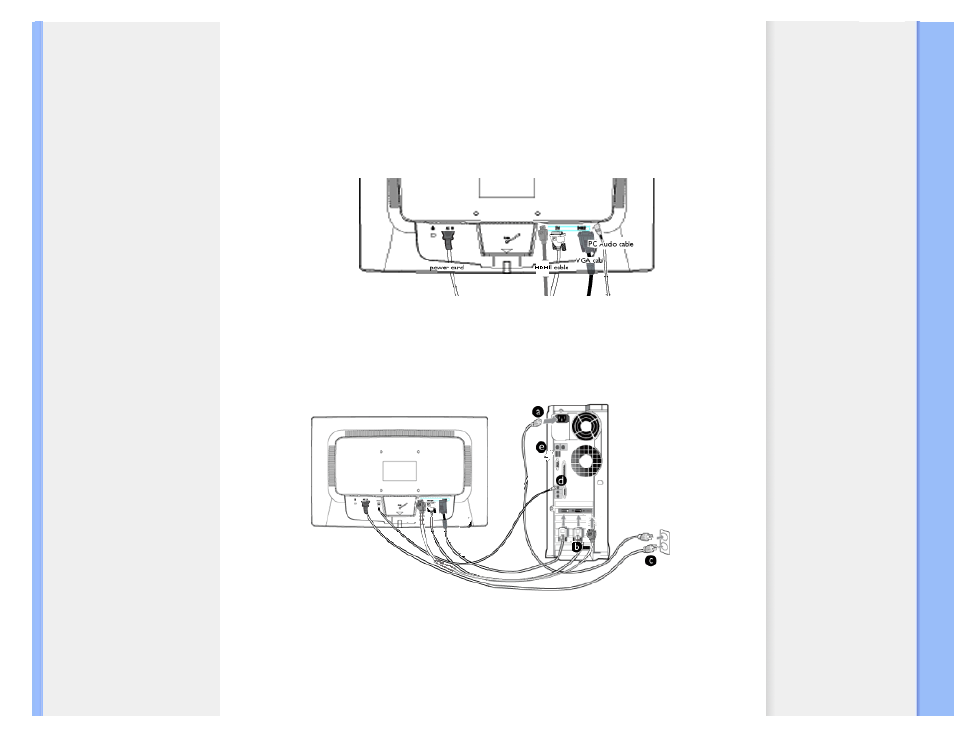 Connecting to your pc | Philips LCD-Monitor m. SmartTouch HDMI Audio User Manual | Page 54 / 78