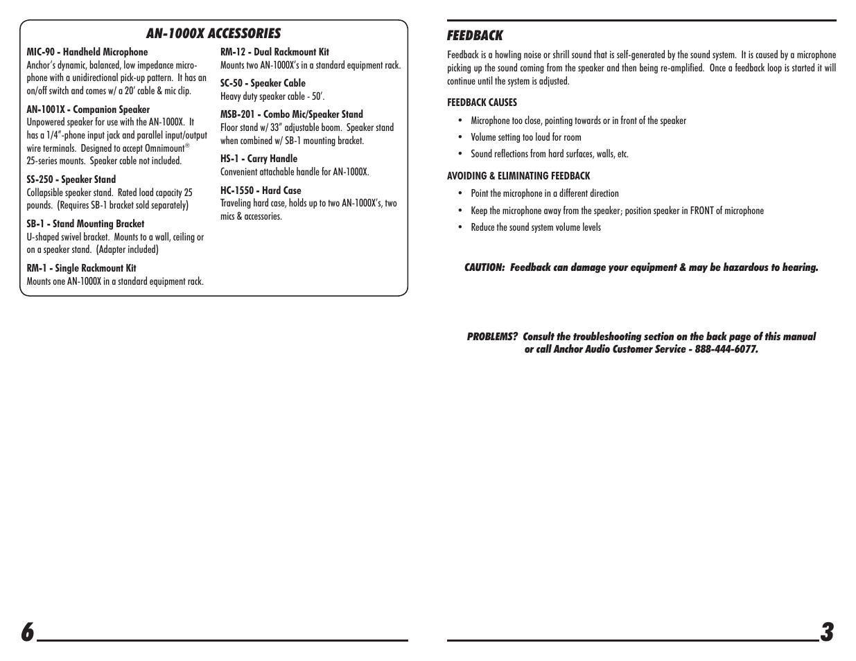 Anchor Audio AN-1000X User Manual | Page 3 / 4