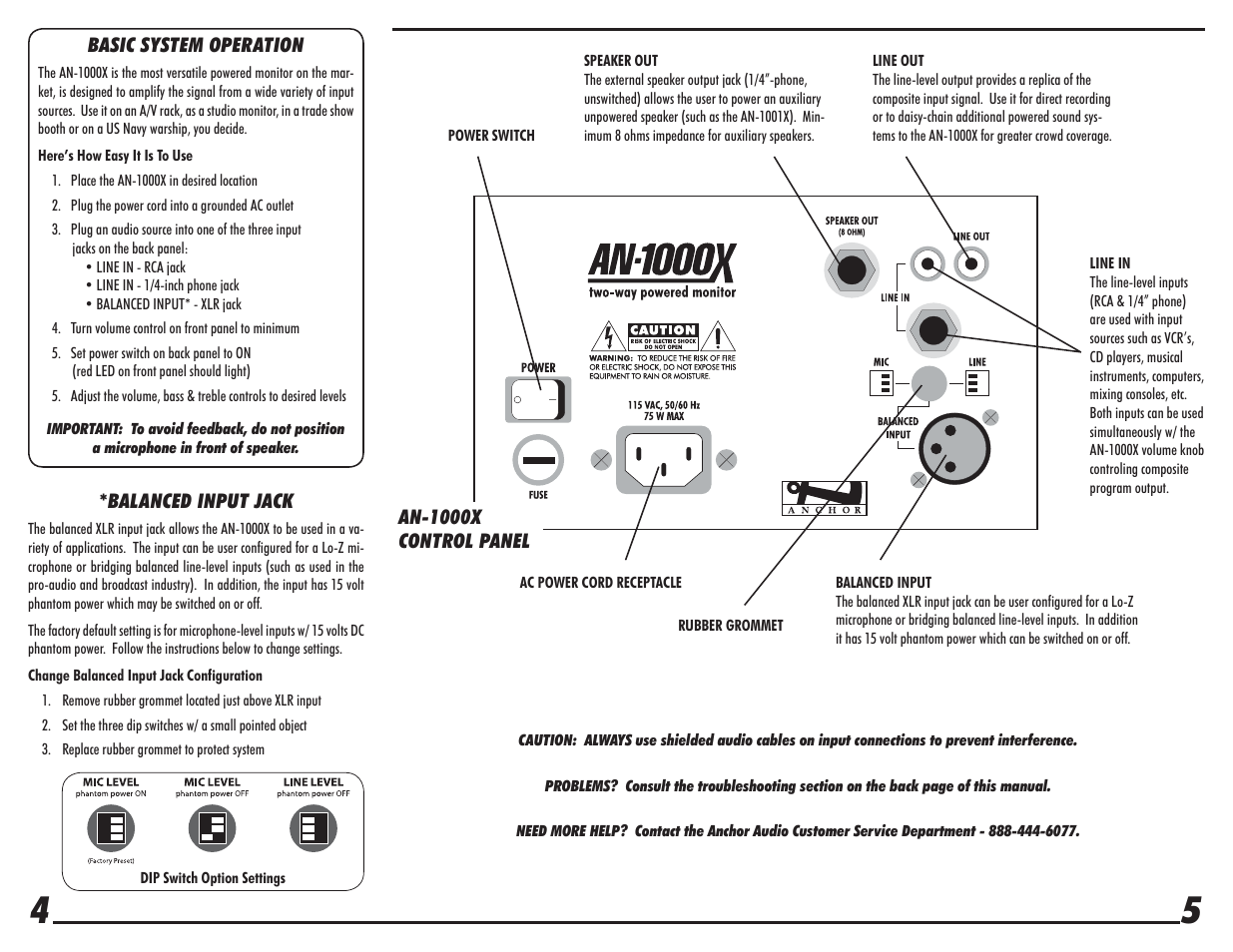 Anchor Audio AN-1000X User Manual | Page 4 / 4