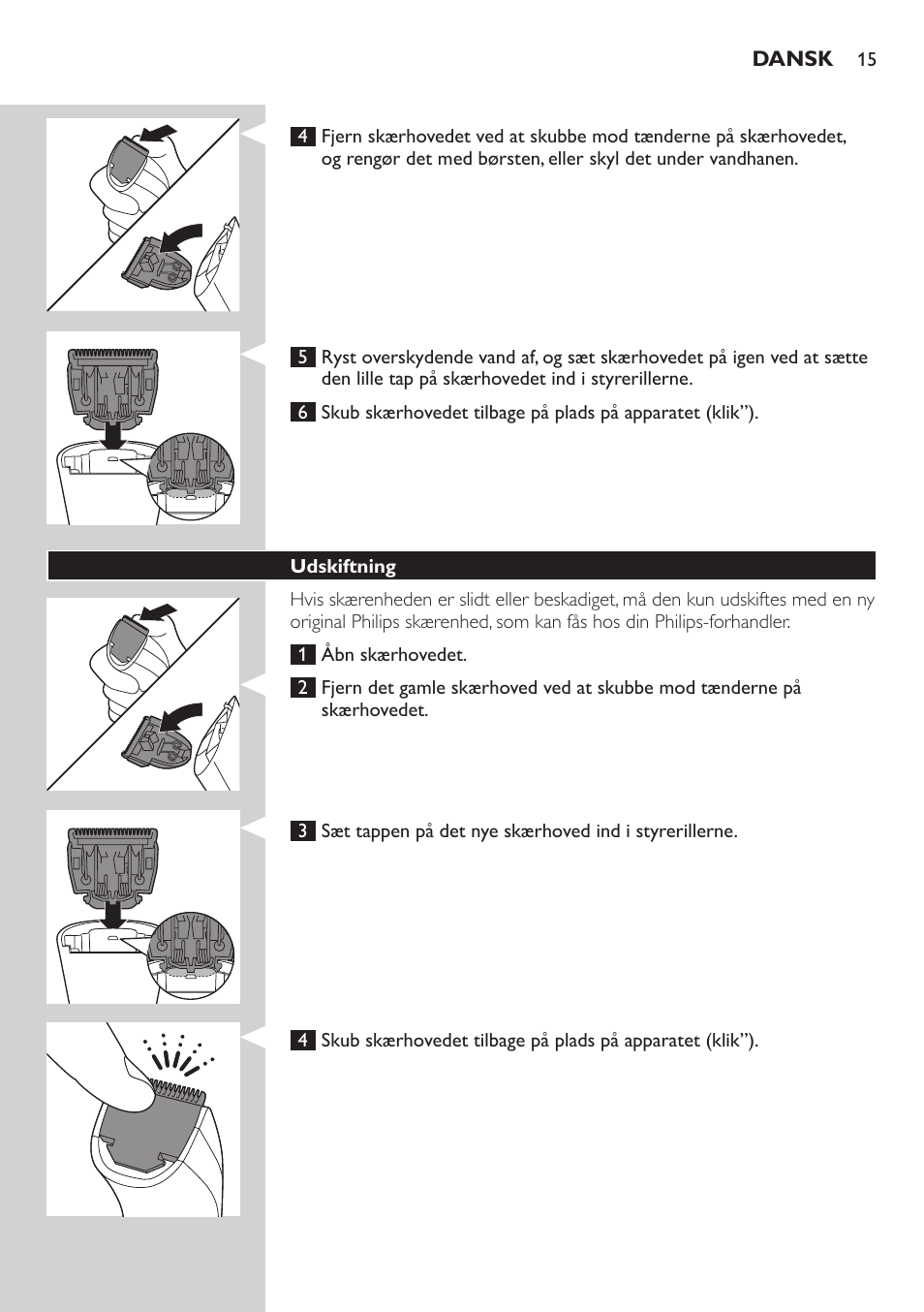 Philips BEARDTRIMMER Series 3000 Barttrimmer (Dreitagebart-Funktion) User Manual | Page 15 / 96