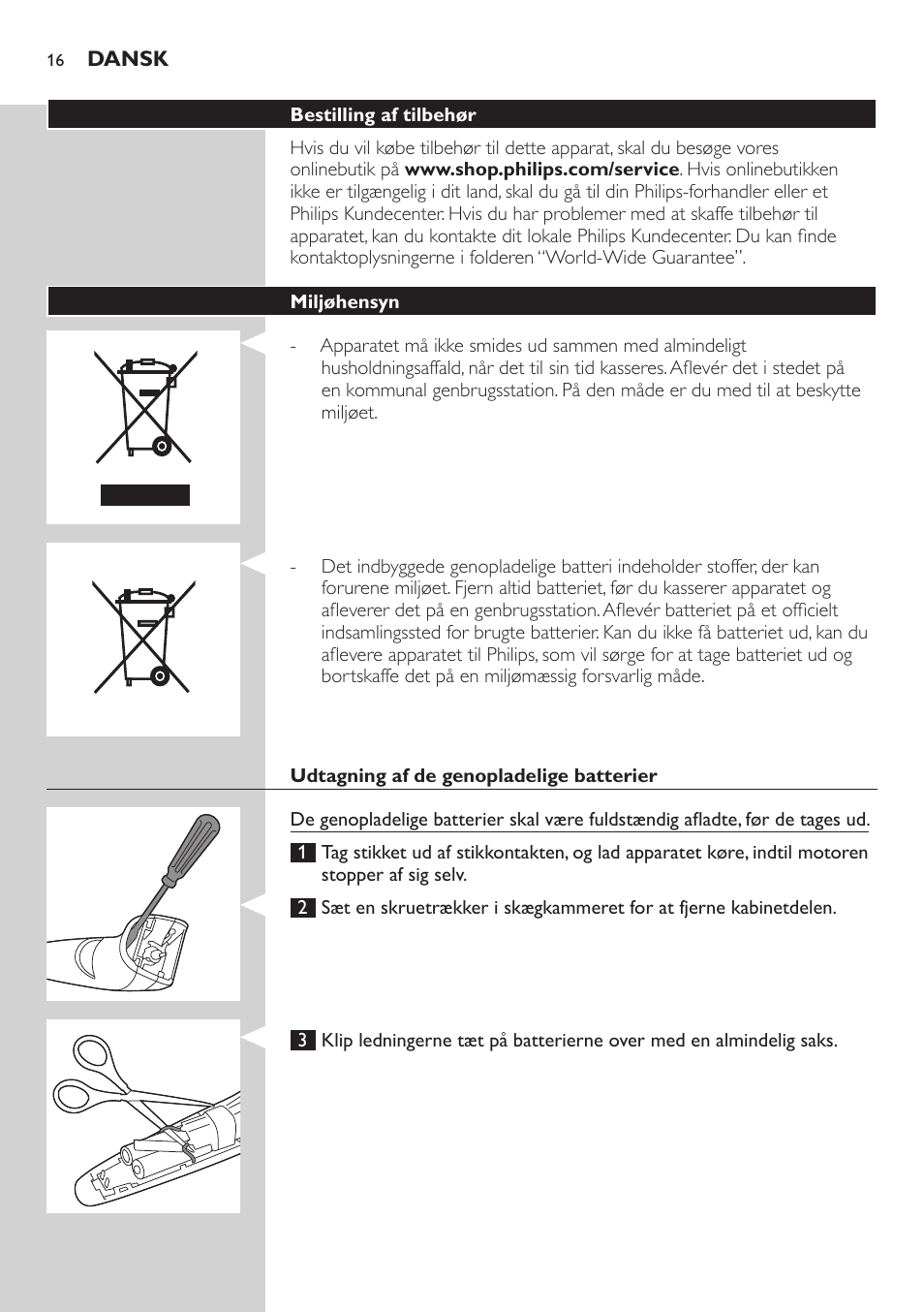 Philips BEARDTRIMMER Series 3000 Barttrimmer (Dreitagebart-Funktion) User Manual | Page 16 / 96