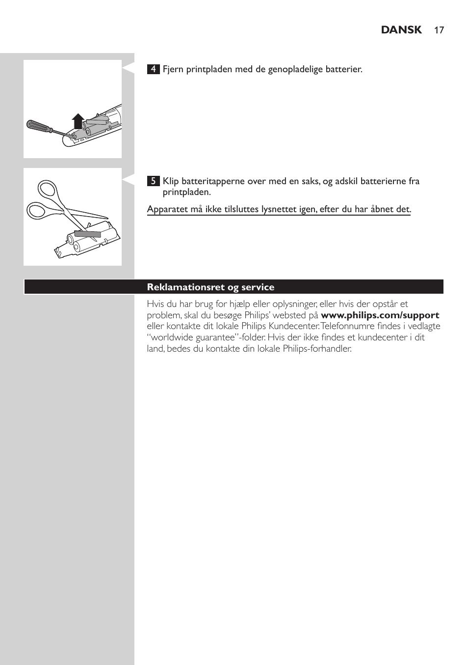 Philips BEARDTRIMMER Series 3000 Barttrimmer (Dreitagebart-Funktion) User Manual | Page 17 / 96