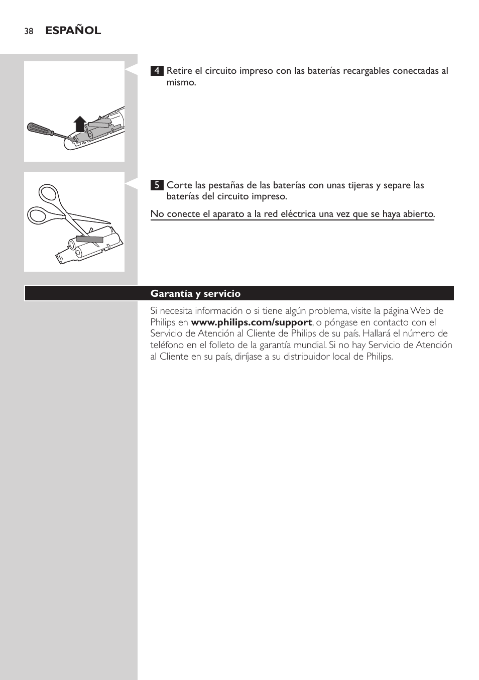 Philips BEARDTRIMMER Series 3000 Barttrimmer (Dreitagebart-Funktion) User Manual | Page 38 / 96