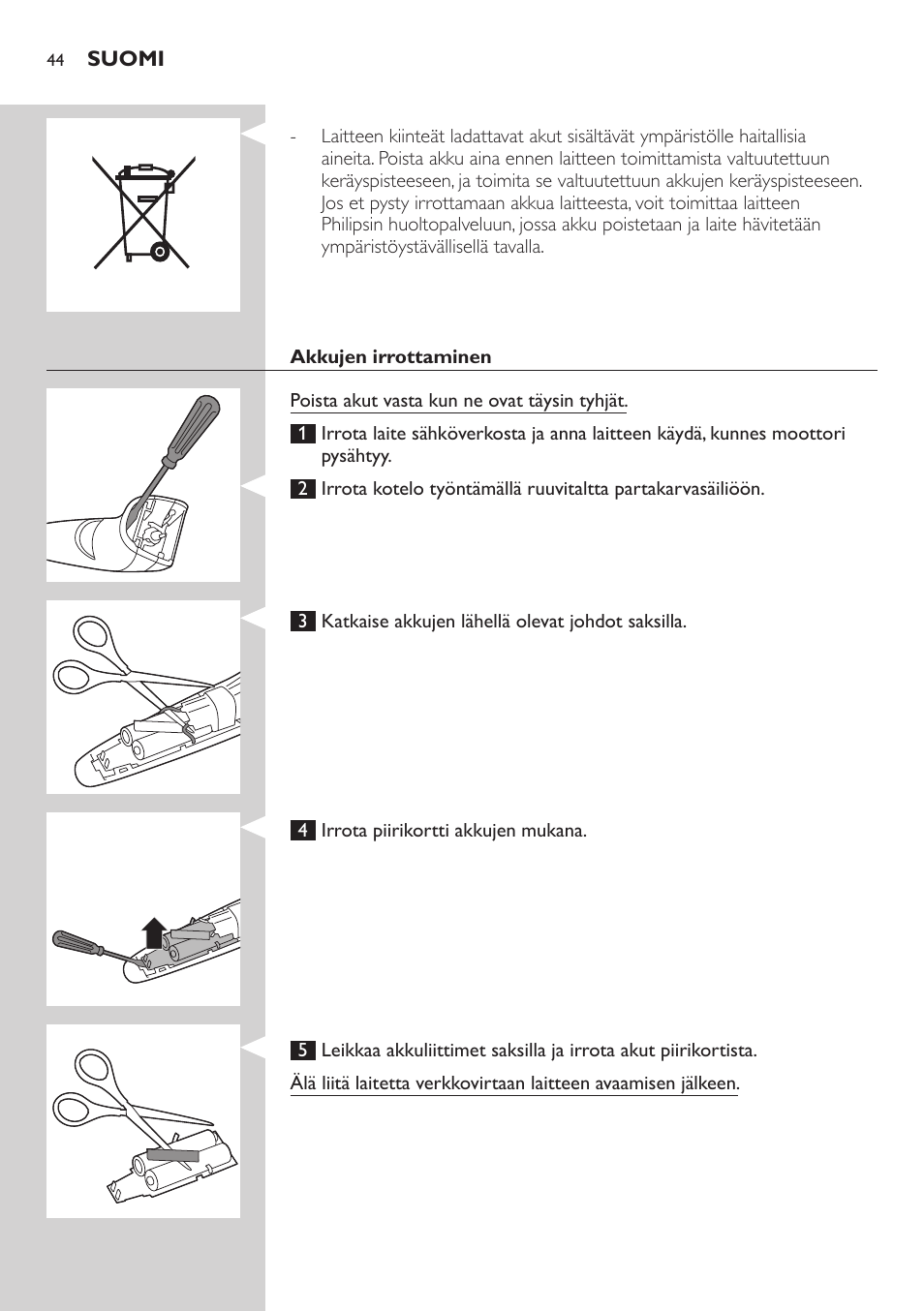 Philips BEARDTRIMMER Series 3000 Barttrimmer (Dreitagebart-Funktion) User Manual | Page 44 / 96