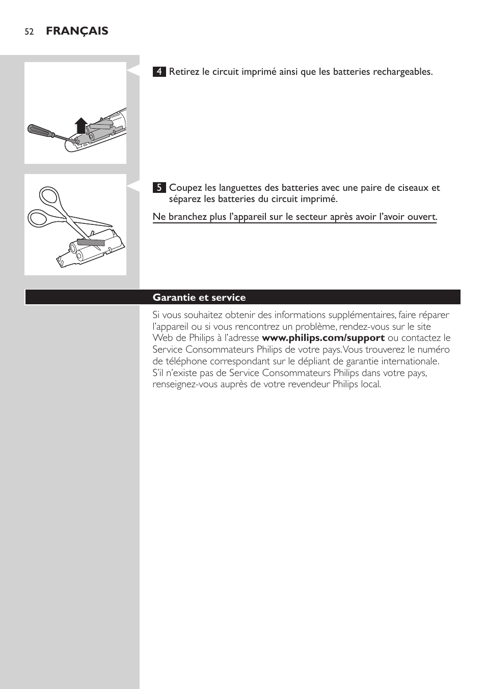 Philips BEARDTRIMMER Series 3000 Barttrimmer (Dreitagebart-Funktion) User Manual | Page 52 / 96