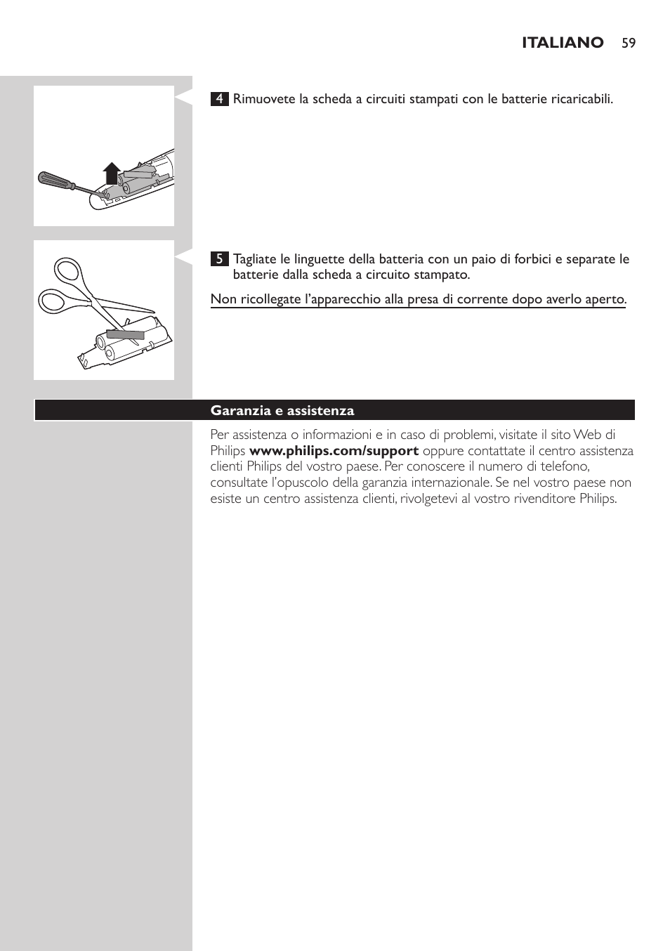 Philips BEARDTRIMMER Series 3000 Barttrimmer (Dreitagebart-Funktion) User Manual | Page 59 / 96