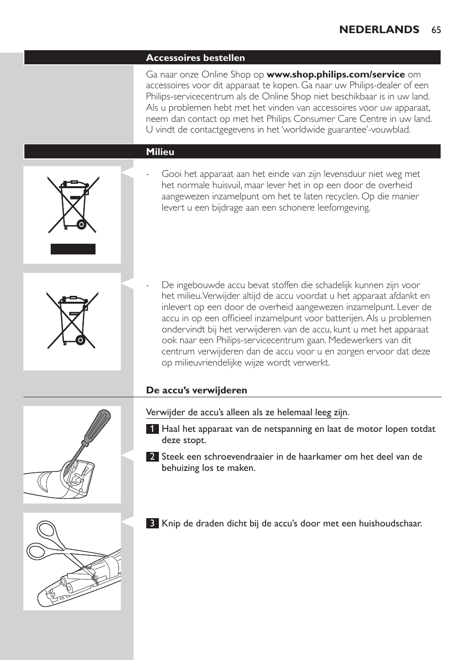 Philips BEARDTRIMMER Series 3000 Barttrimmer (Dreitagebart-Funktion) User Manual | Page 65 / 96