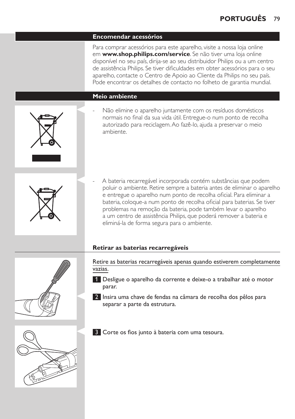 Philips BEARDTRIMMER Series 3000 Barttrimmer (Dreitagebart-Funktion) User Manual | Page 79 / 96