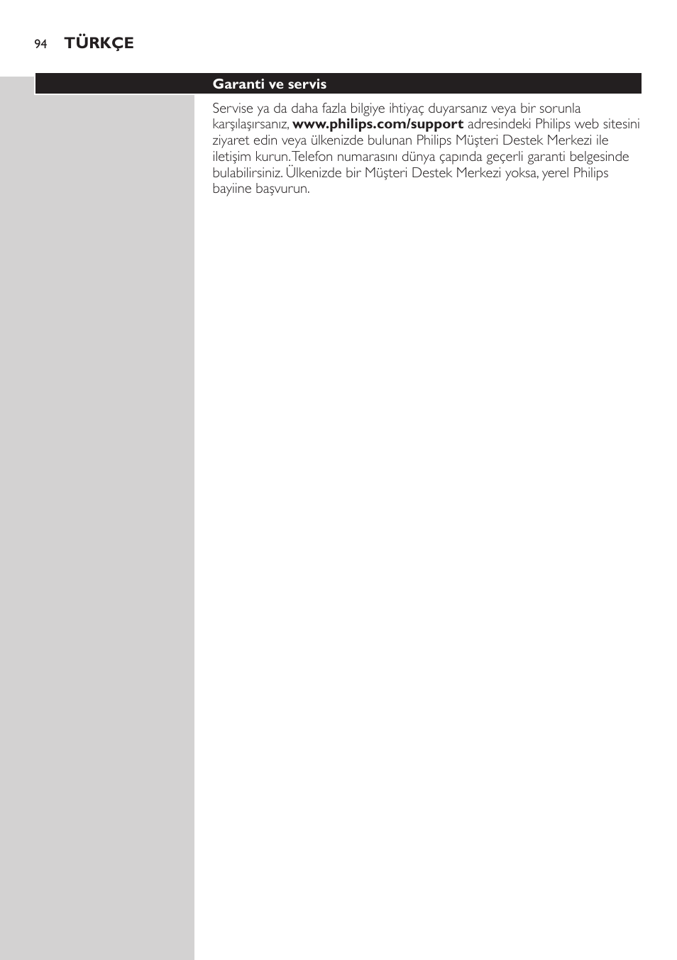 Philips BEARDTRIMMER Series 3000 Barttrimmer (Dreitagebart-Funktion) User Manual | Page 94 / 96
