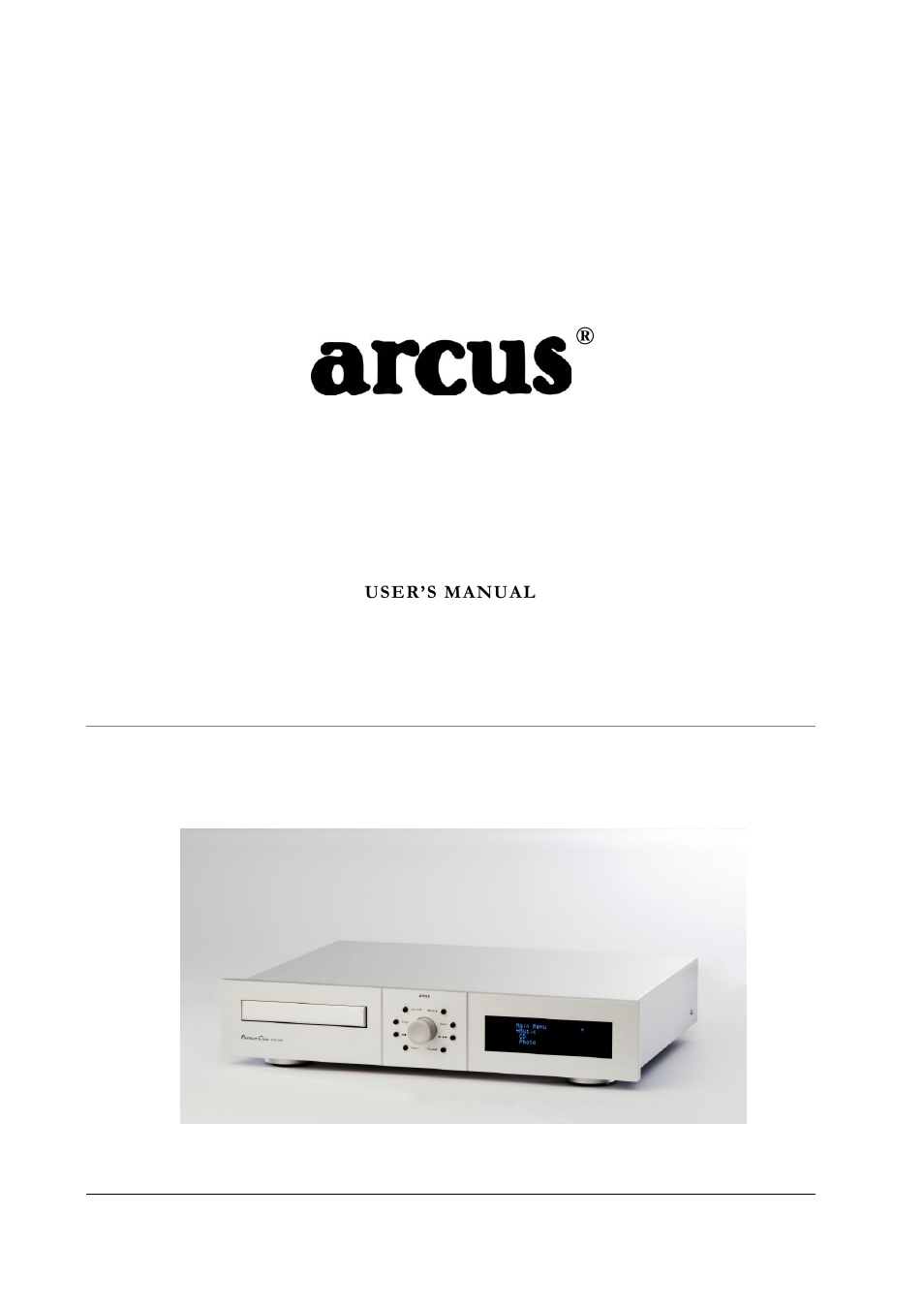 Arcus Premium Class Digital Audio Recorder 300 User Manual | 47 pages