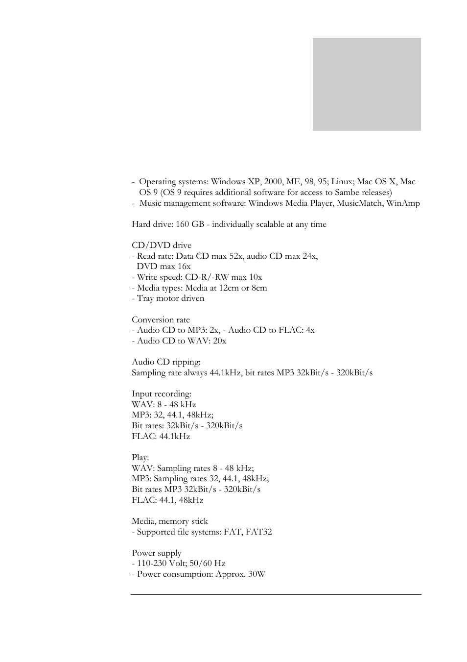 Arcus Premium Class Digital Audio Recorder 300 User Manual | Page 46 / 47