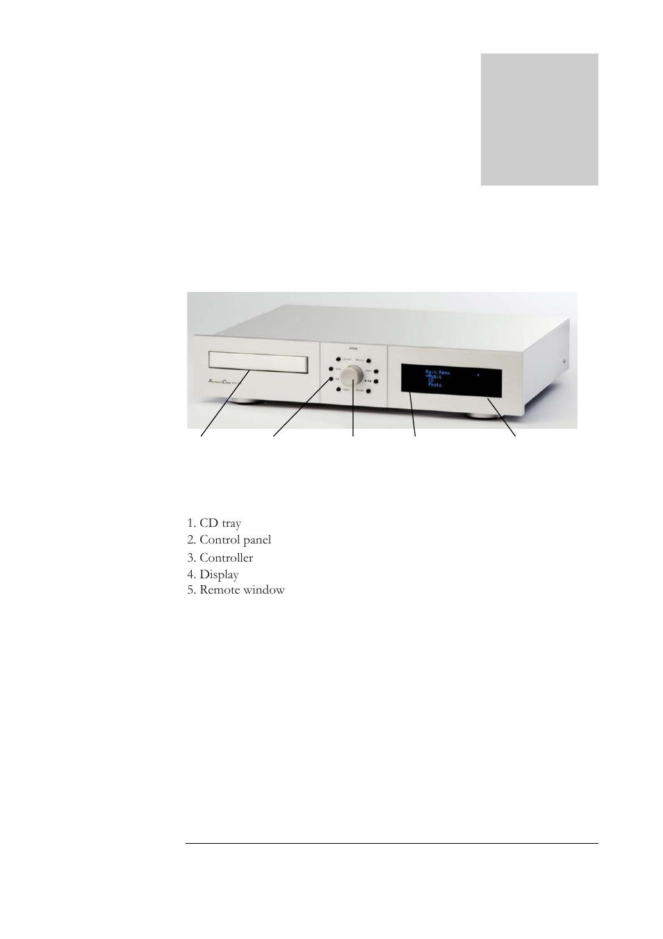 Introduction to the front panel keys | Arcus Premium Class Digital Audio Recorder 300 User Manual | Page 6 / 47