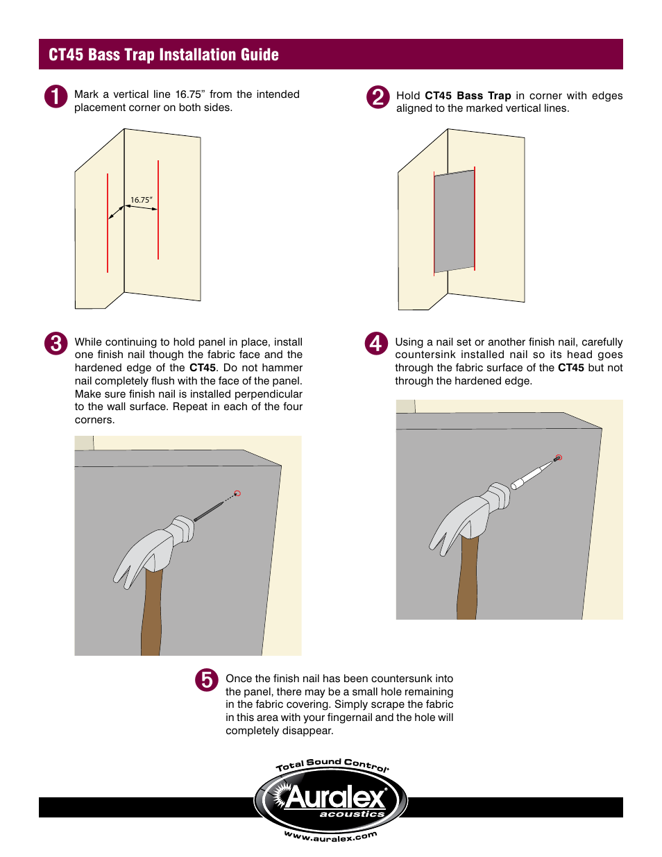 Auralex Acoustics Elite Pro System EPS-112T User Manual | Page 3 / 4