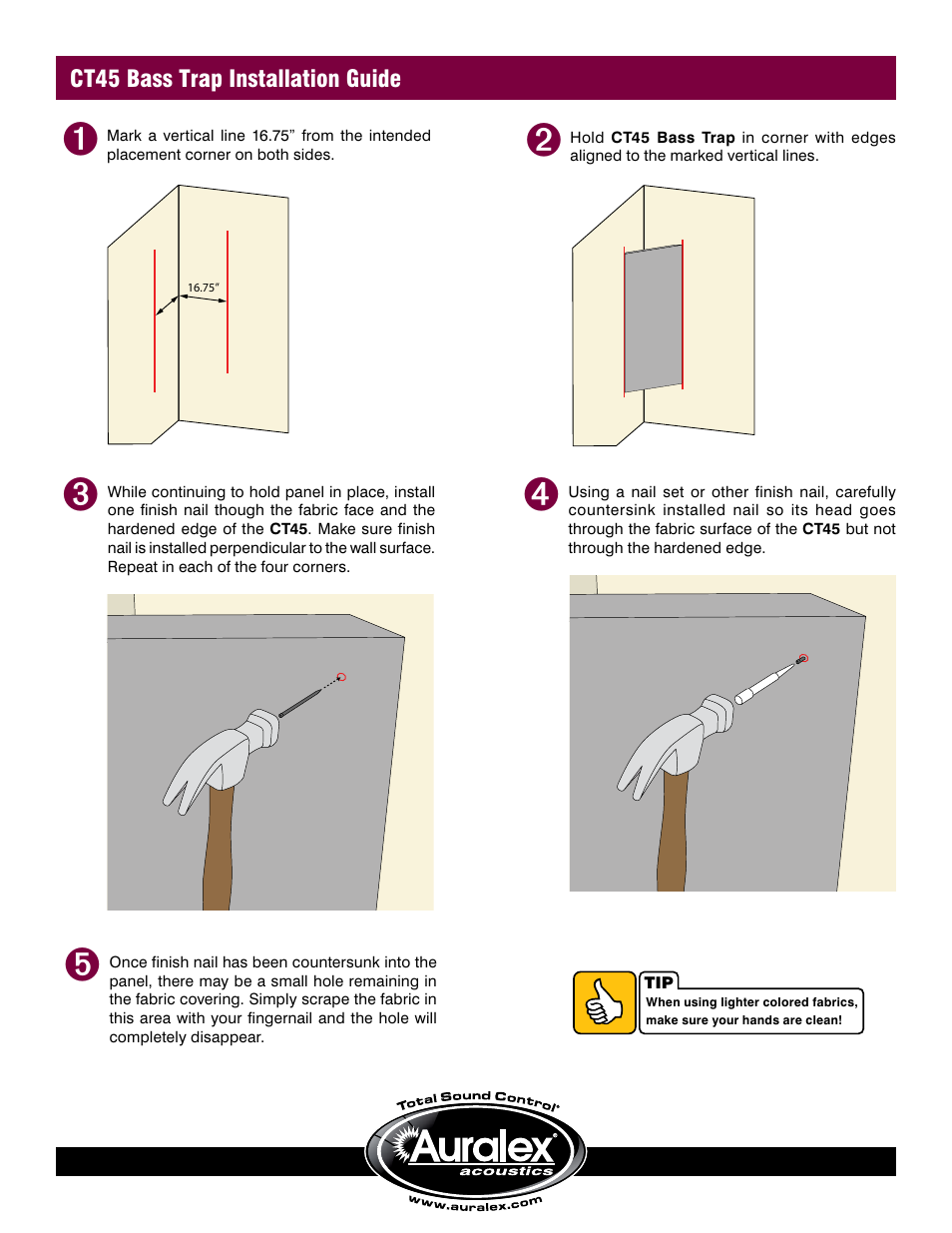 Auralex Acoustics Elite Pro Systems EPS-168T User Manual | Page 3 / 4