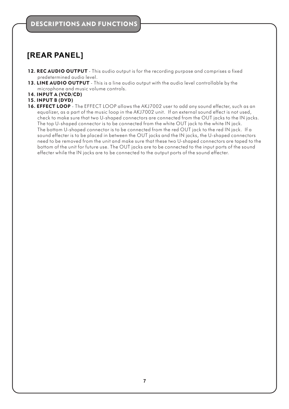 Audio2000's AKJ7002 User Manual | Page 9 / 17
