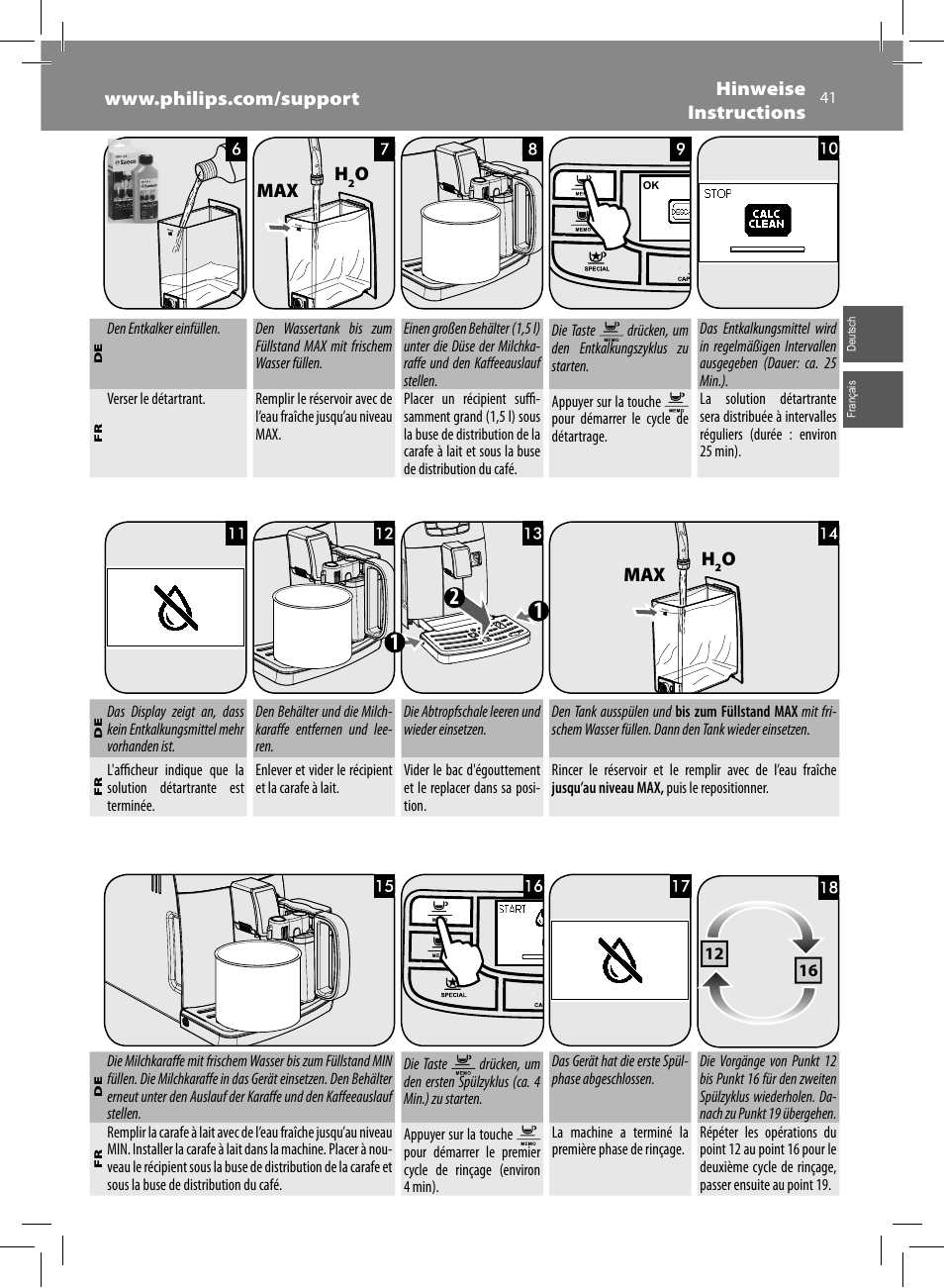 Philips Saeco Intelia Evo Kaffeevollautomat User Manual | Page 41 / 74