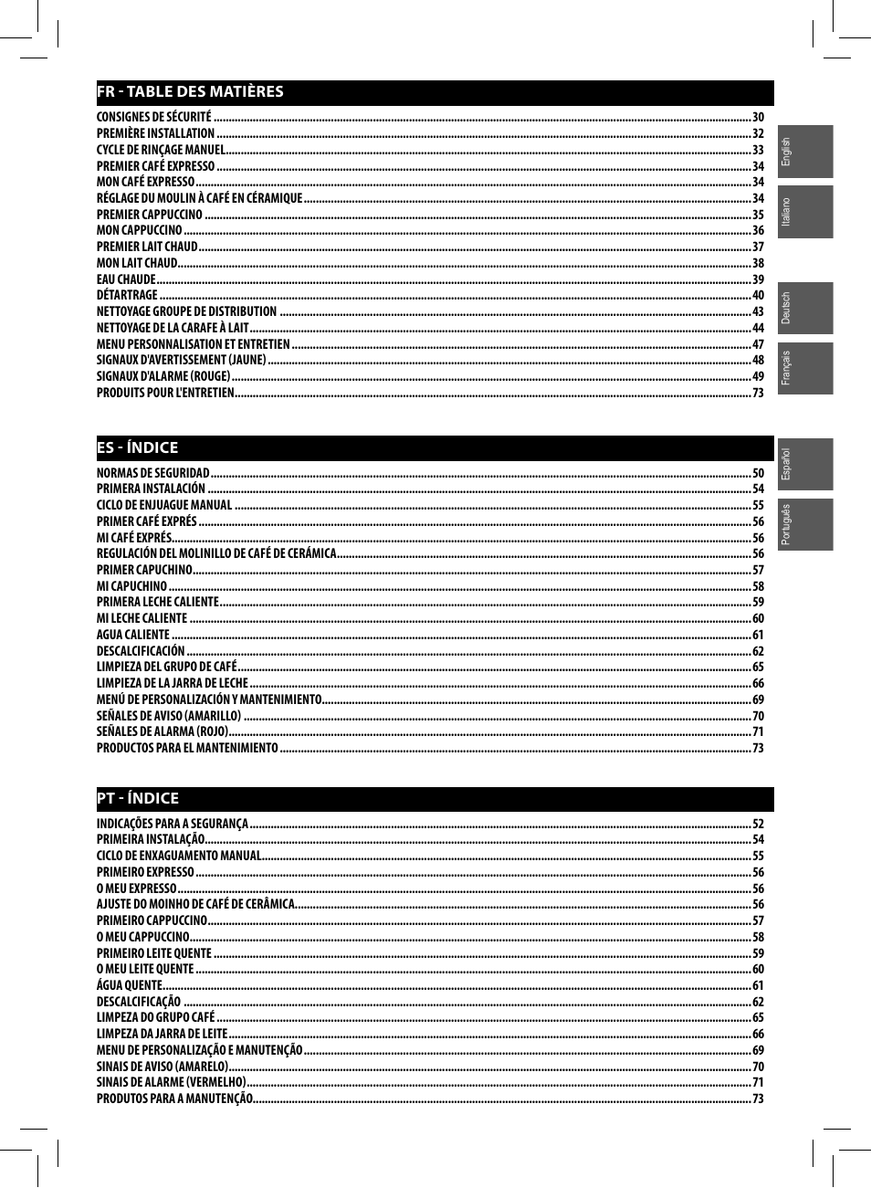Philips Saeco Intelia Evo Kaffeevollautomat User Manual | Page 5 / 74