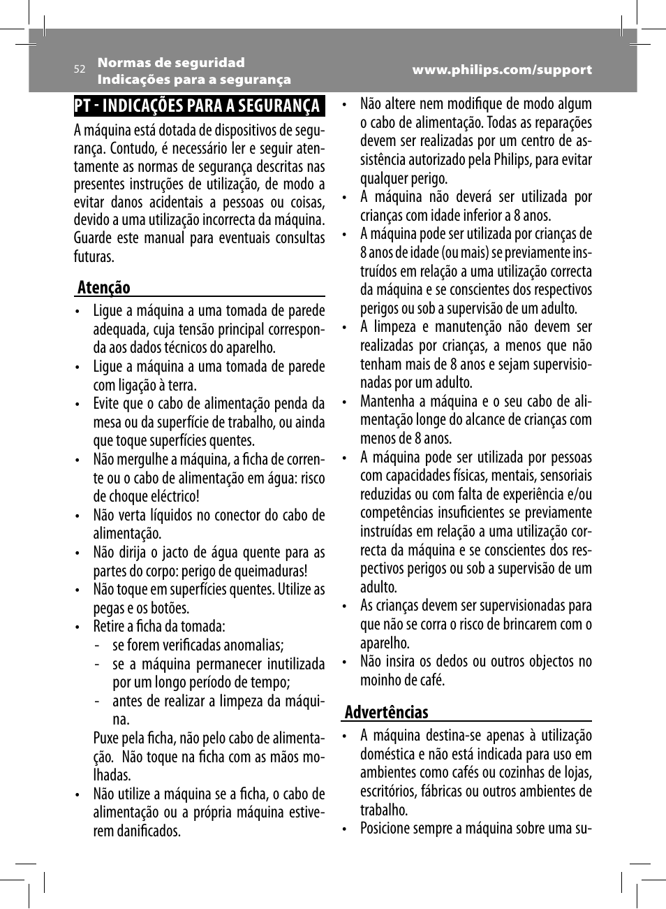 Philips Saeco Intelia Evo Kaffeevollautomat User Manual | Page 52 / 74