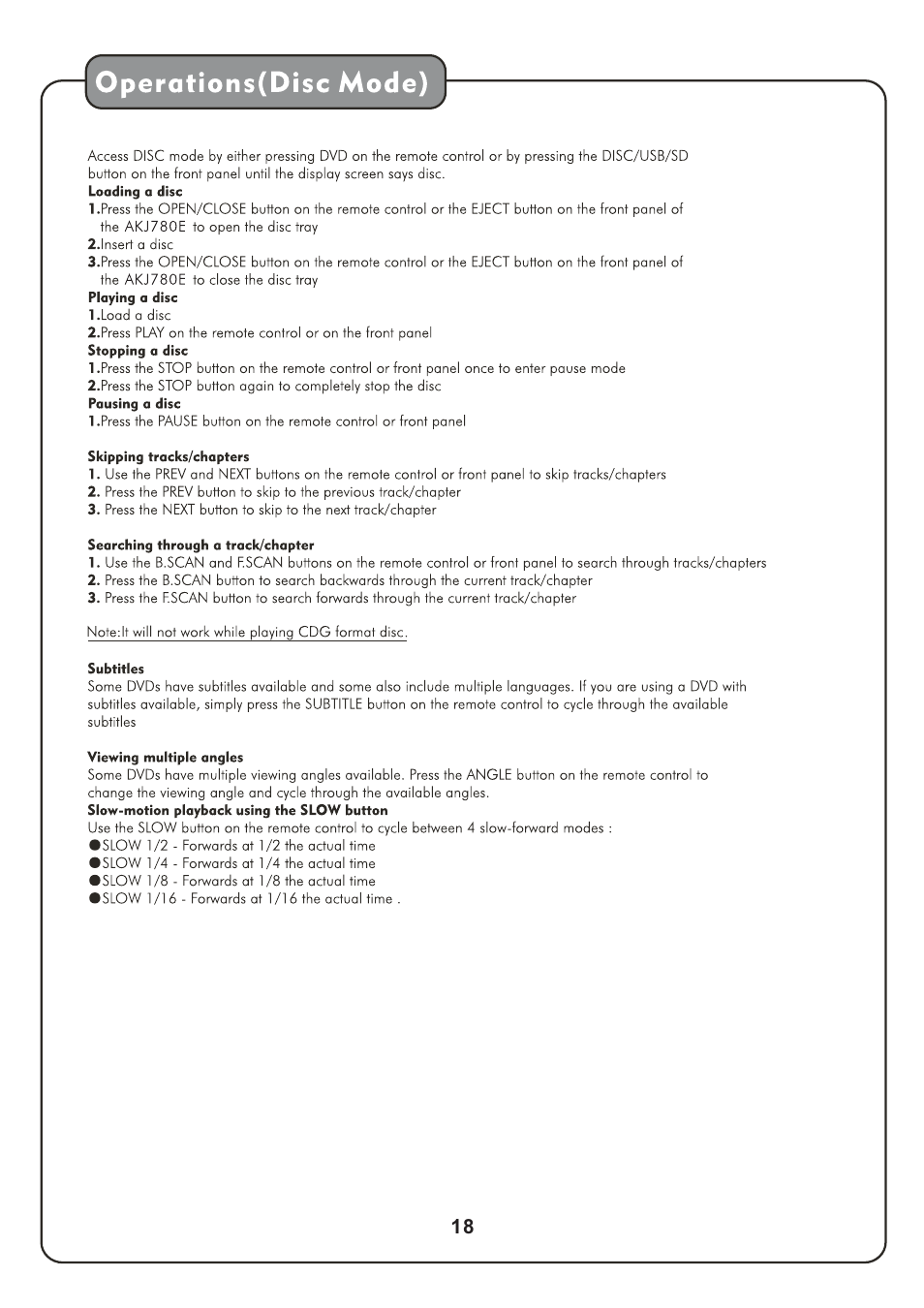 Audio2000's AKJ780E User Manual | Page 21 / 32