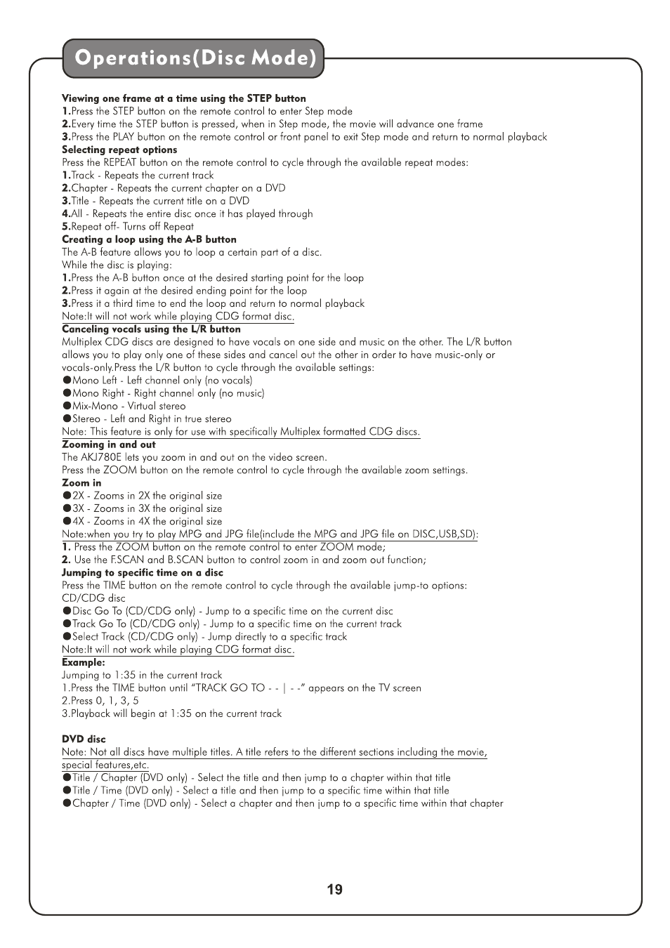 Audio2000's AKJ780E User Manual | Page 22 / 32
