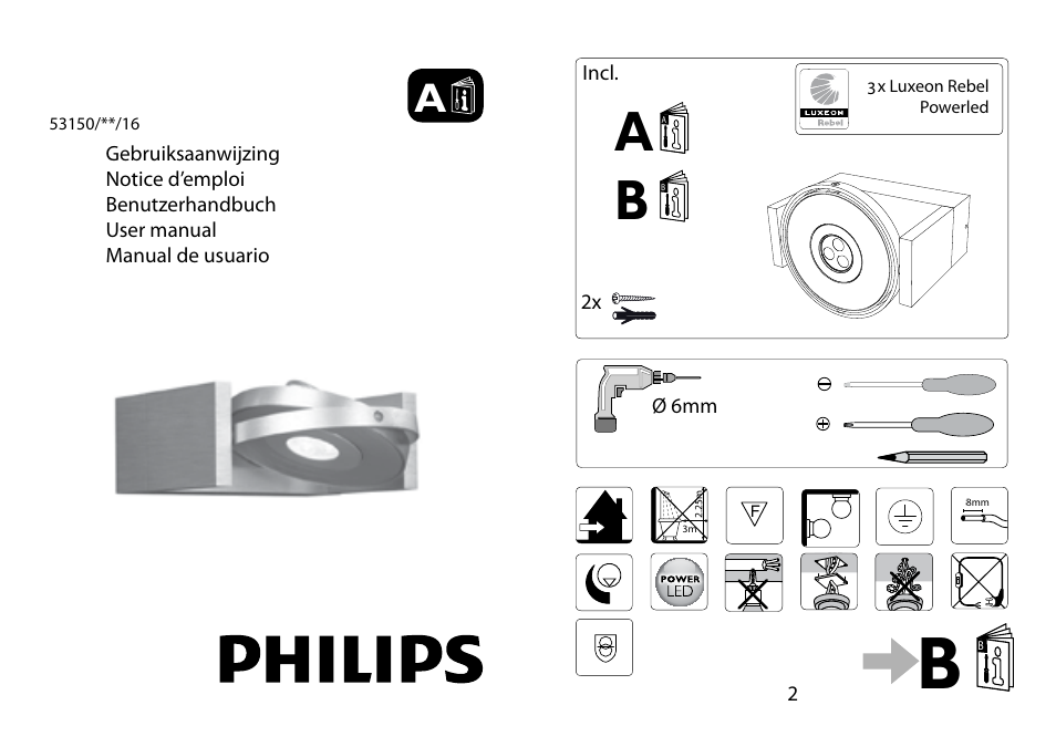 Philips Ledino Spot User Manual | 4 pages