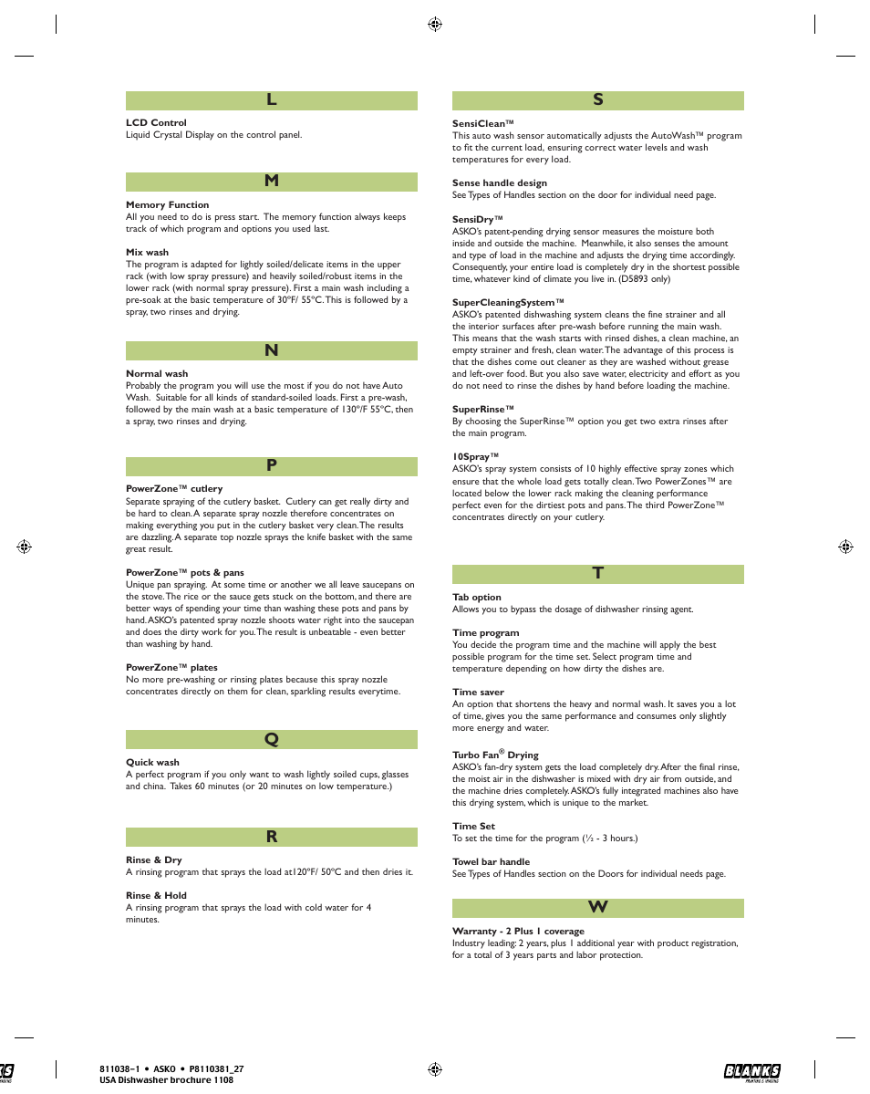 ASKO D3112 User Manual | Page 27 / 32