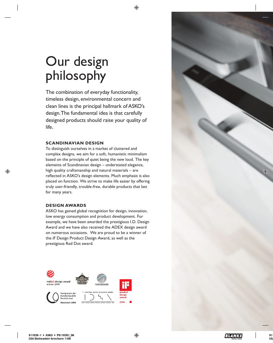 Our design philosophy | ASKO D3112 User Manual | Page 6 / 32