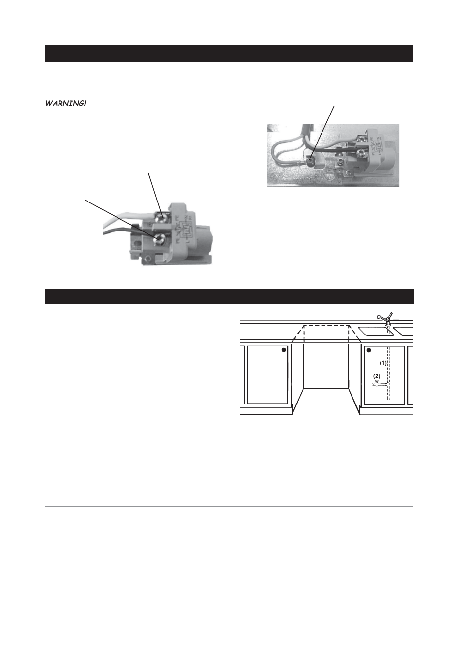 Connecting, Connecting the electric cable | ASKO D3 User Manual | Page 8 / 12