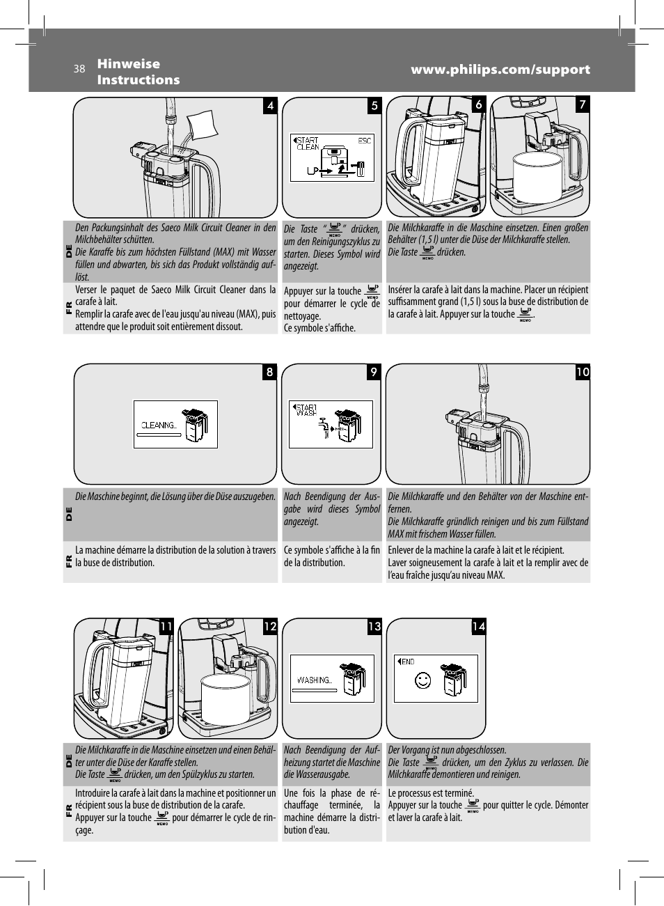 Philips Saeco Intelia Evo Kaffeevollautomat User Manual | Page 38 / 60