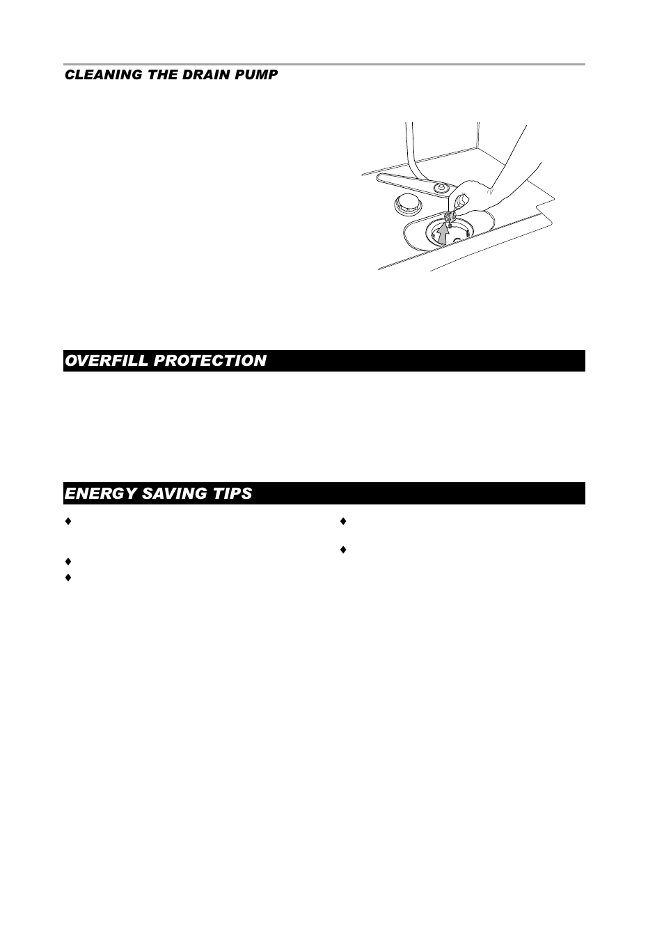 Overfill protection, Energy saving tips | ASKO D3250 User Manual | Page 10 / 16