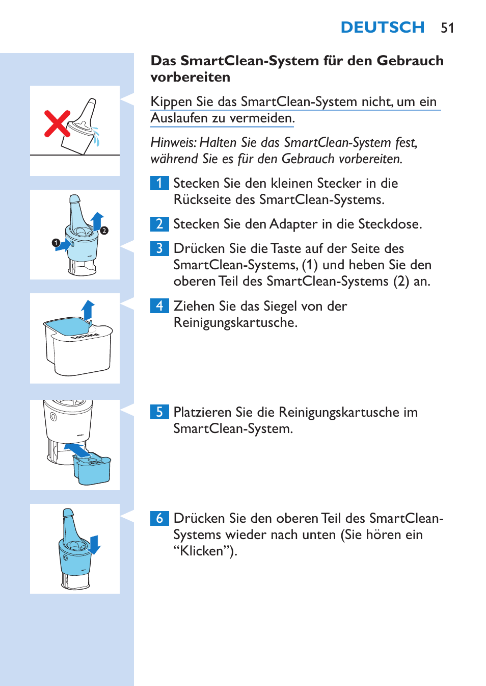 Philips SHAVER Series 9000 Nass- und Trockenrasierer User Manual | Page 51 / 170