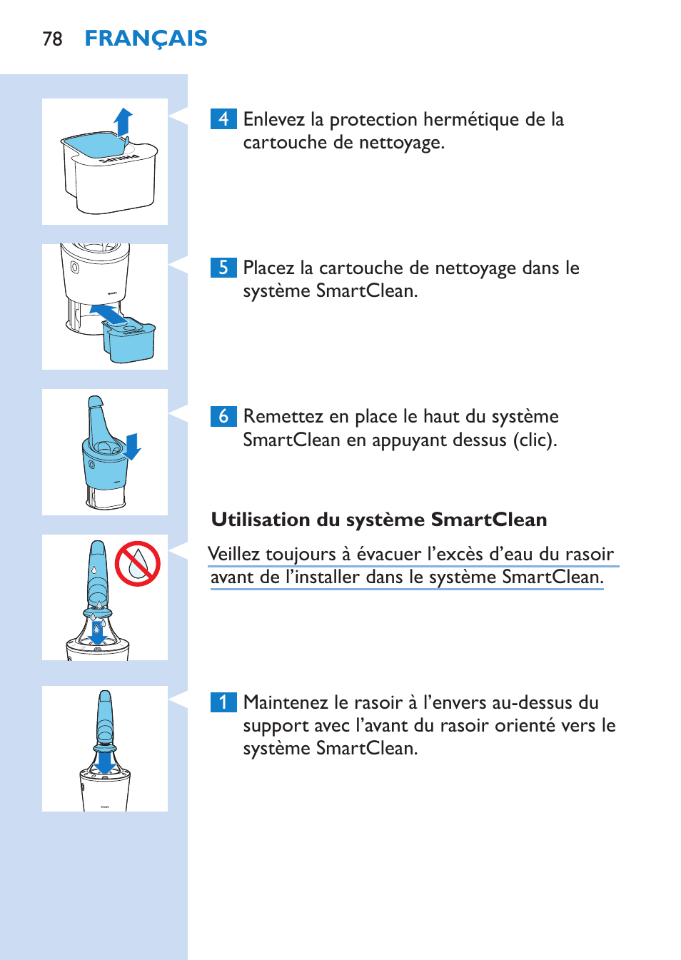 Philips SHAVER Series 9000 Nass- und Trockenrasierer User Manual | Page 78 / 170