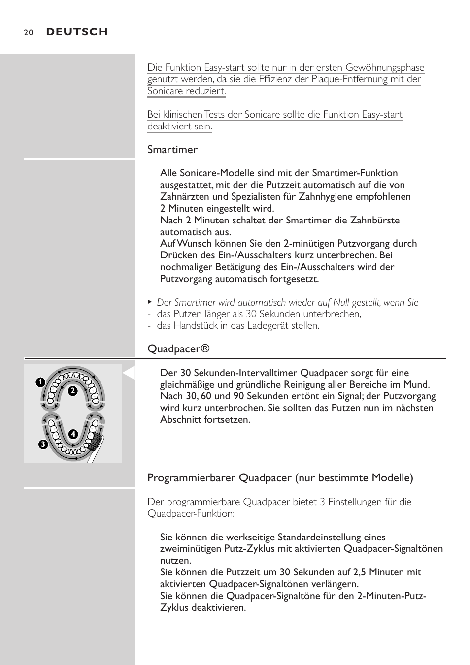 Philips Sonicare e-Series Standard-Bürstenkopf für Schallzahnbürste User Manual | Page 20 / 64